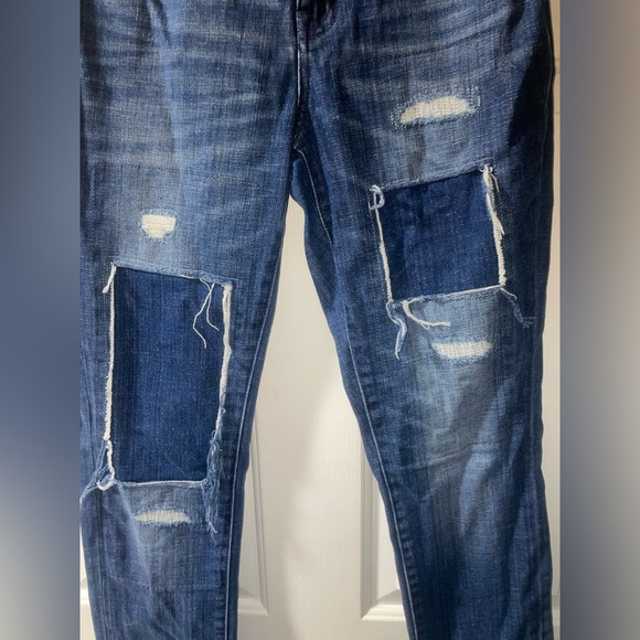 Madewell Slim Fit Boy Jean with Patches Size 26 - Picture 5 of 6